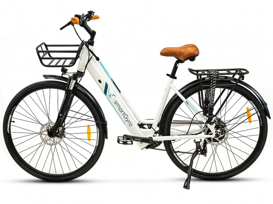 Bicicleta eléctrica SmartGyro SUNSET blanco